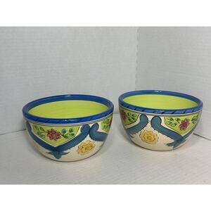 Tabletop Gallery Hand Crafted Hand Painted Decorative Bowl